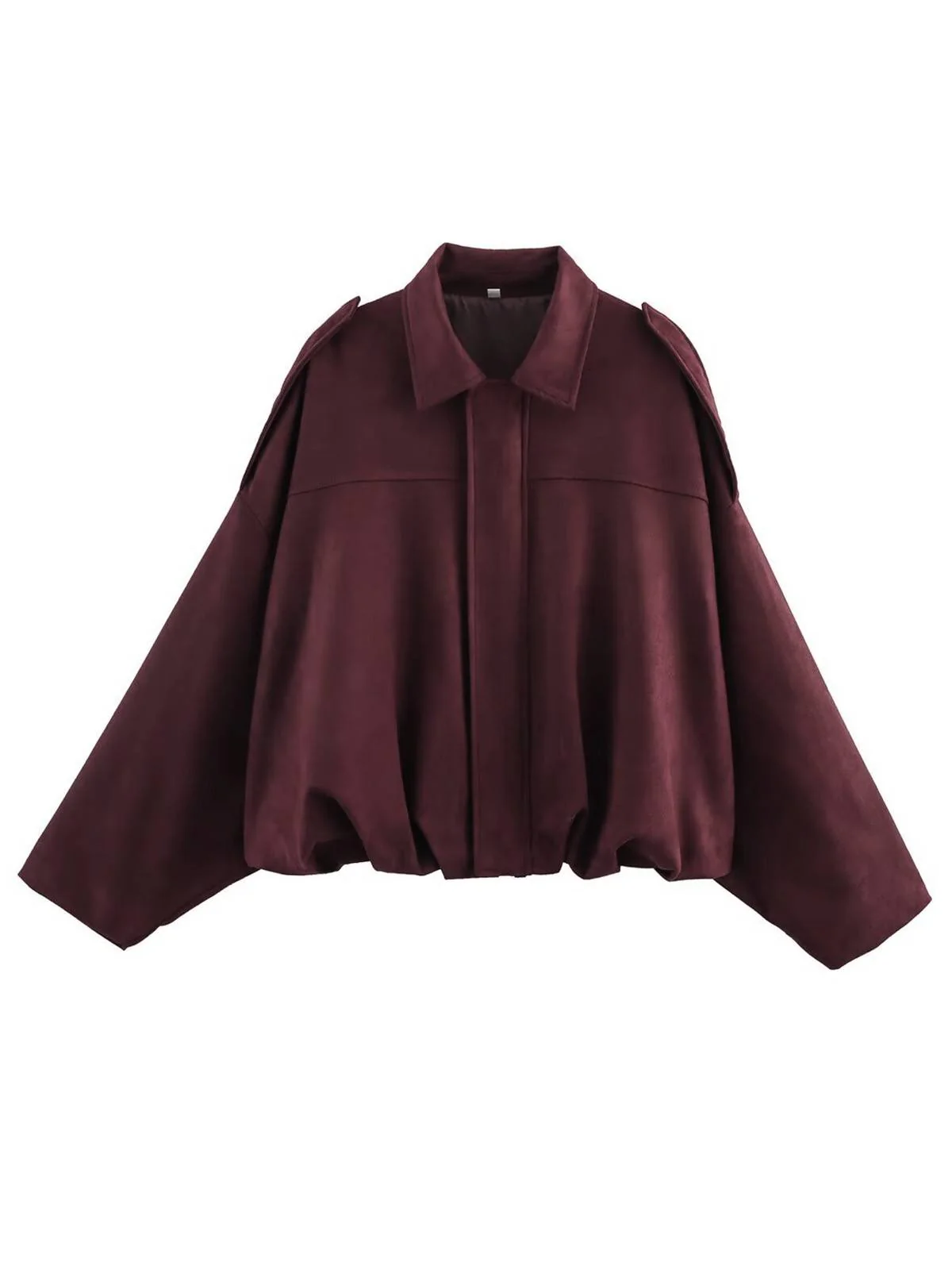 Veste surdimensionnée en daim à revers années 1980 - Image 6