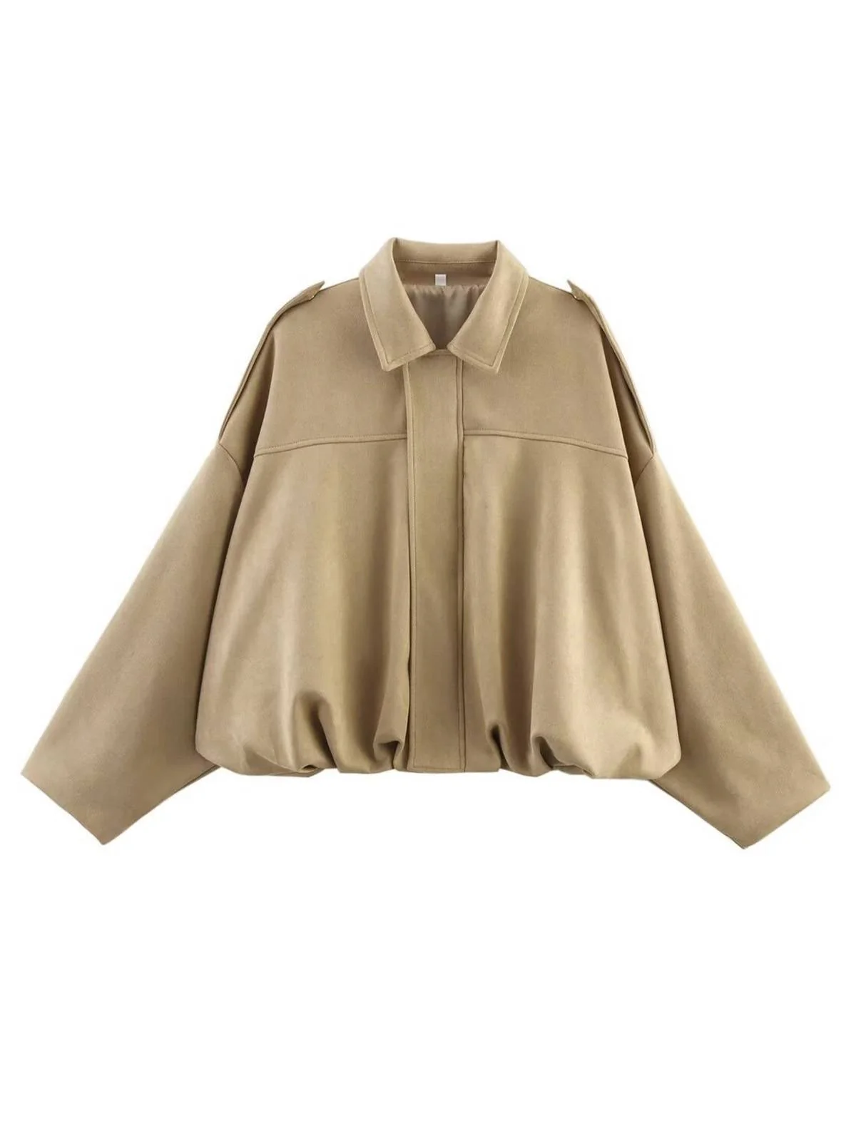 Veste surdimensionnée en daim à revers années 1980 - Image 7