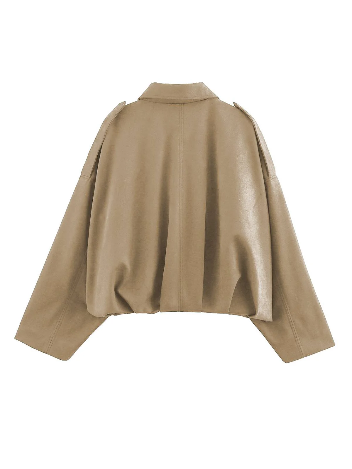 Veste surdimensionnée en daim à revers années 1980 - Image 8