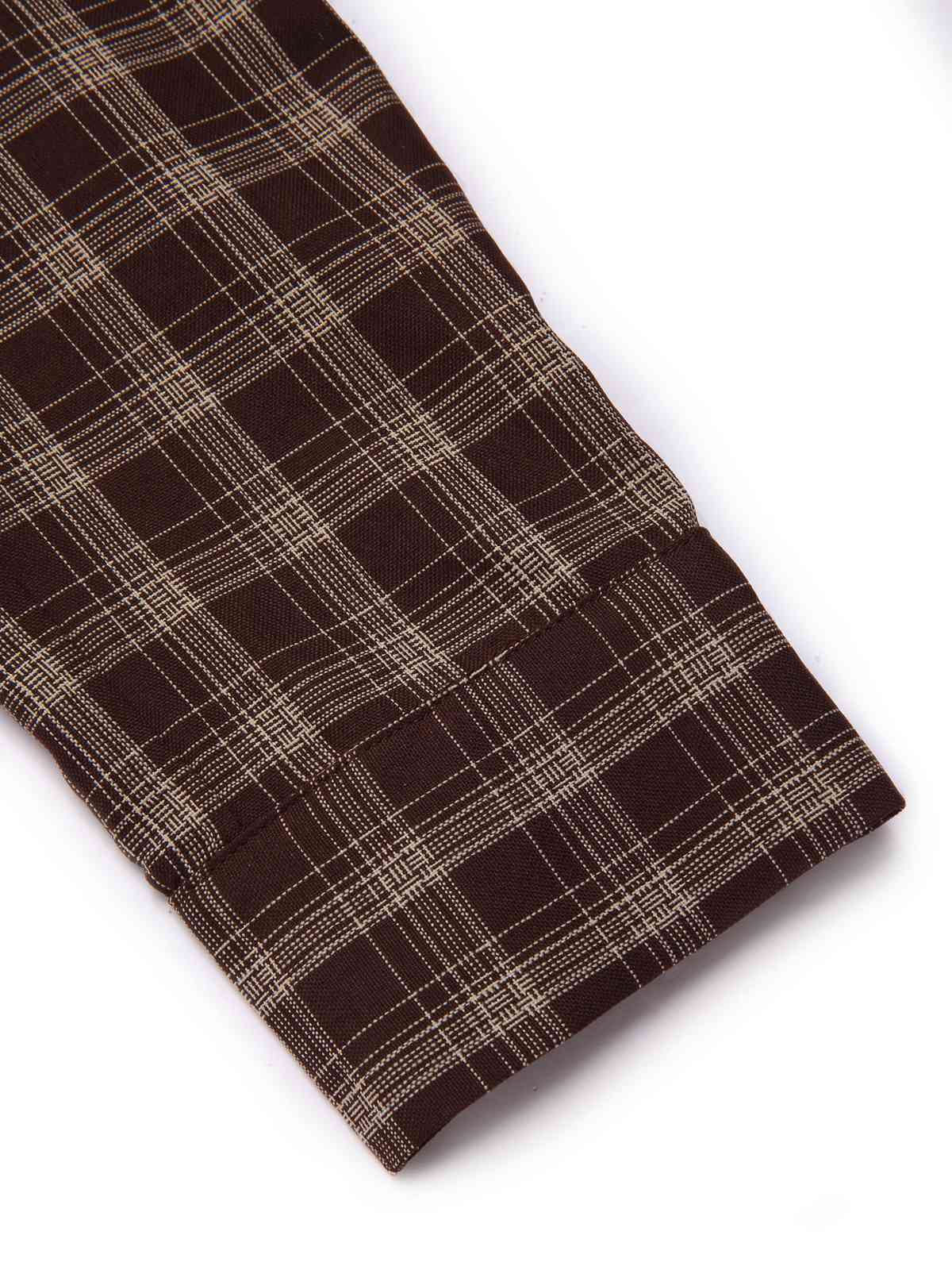 Veste zippée à revers tartan kaki des années 1960 - Image 8