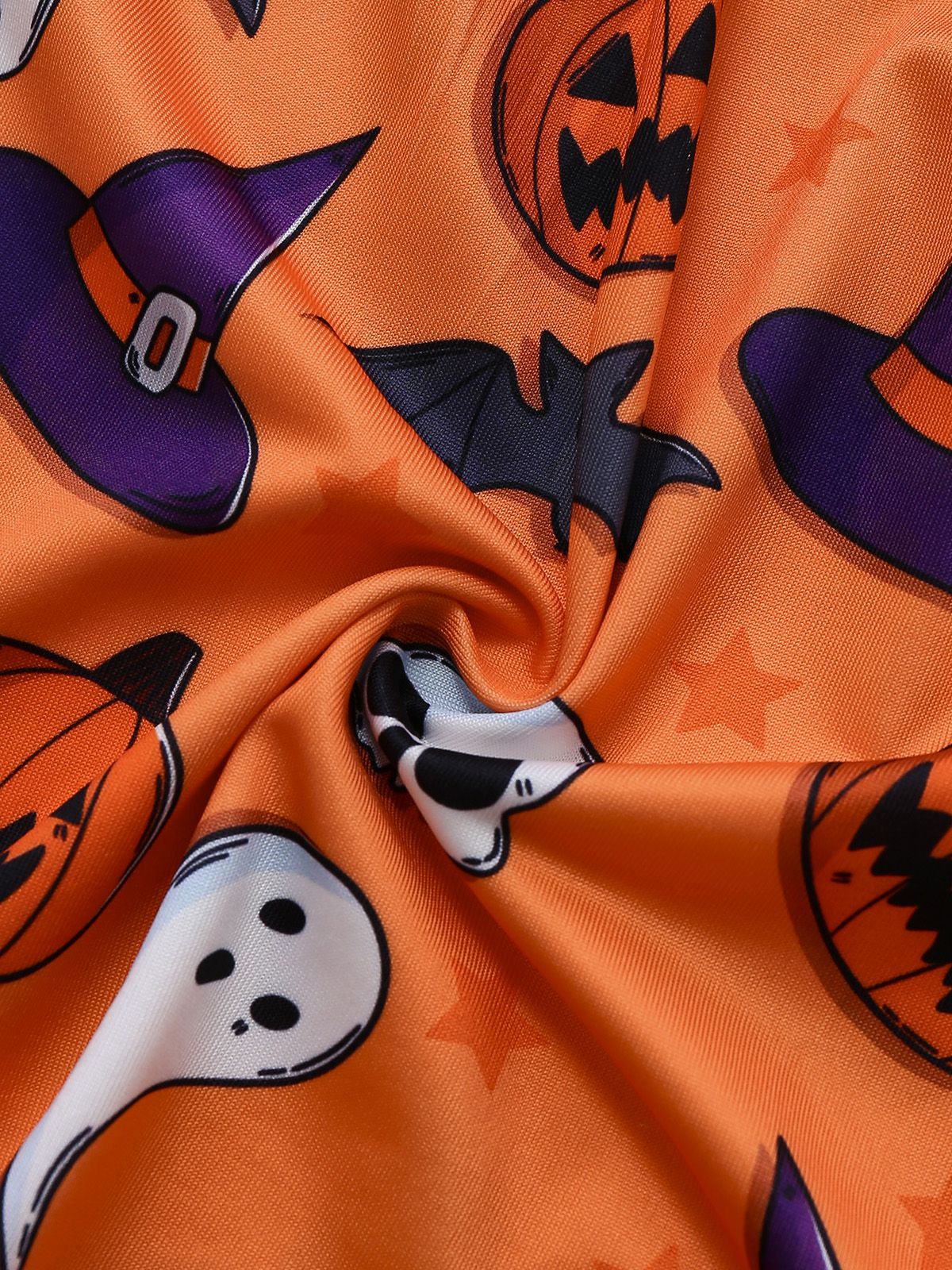 Vêtements de nuit en dentelle à imprimé Halloween années 1960 - Image 4
